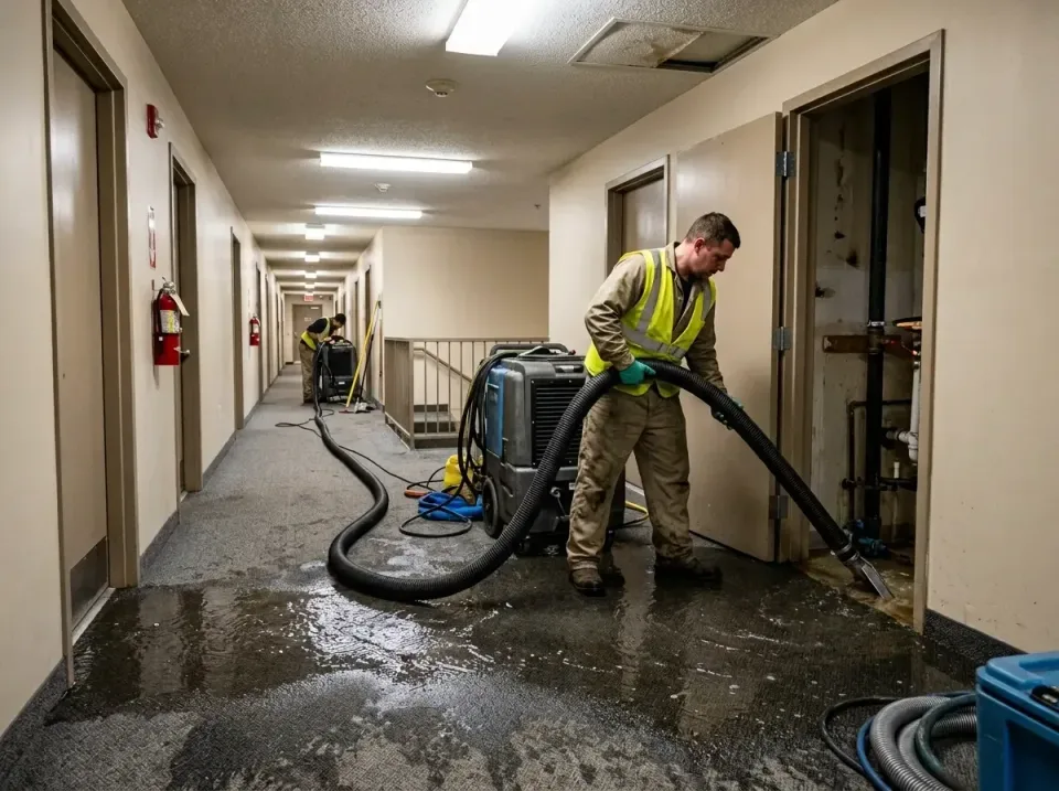 multi-unit-apartment-hallway-f-005 — frequently asked questions, Emergency Burst Pipe Water Extraction & Removal in Ozark, AR